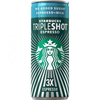 STARBUCKS Tripleshot™ Espresso, be pridėtinio cukraus, 300ml