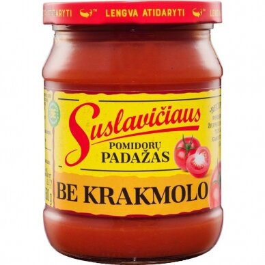 SUSLAVIČIAUS pomidorų padažas be krakmolo, 500 g