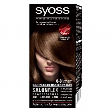 SYOSS plaukų dažai, 6-8 "Dark Blond" 1