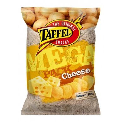 TAFFEL CHEESE Mega Pack bulvių traškučiai, 260g