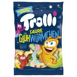 TROLLI guminukai "Rūgštūs kirminai", 100g