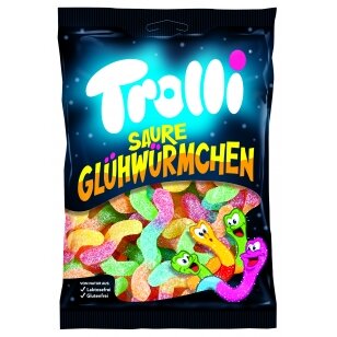 TROLLI guminukai rūgštūs kirminai, 200g