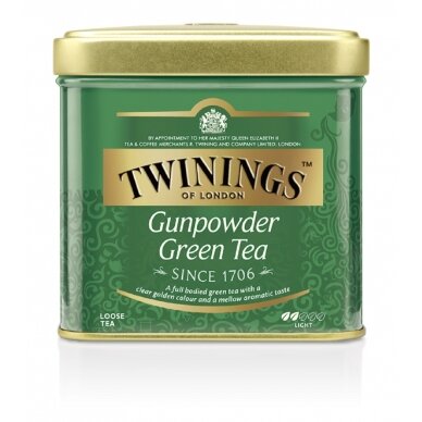 TWININGS Žalioji arbata GUNPOWDER 100g