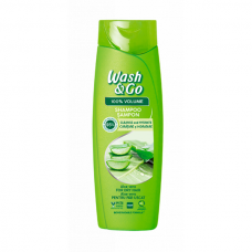 WASH&GO šampūnas su alavijais sausiems plaukams, 360ml