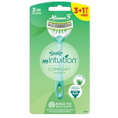 WS MY INTUITION Xtreme3 Sensitive Comfort vienkartiniai skustuvai 3+1